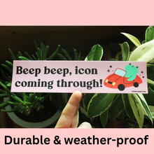 Load image into Gallery viewer, Beep Beep Bumper Sticker