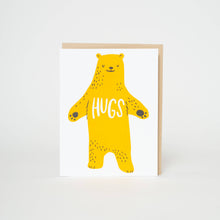 Load image into Gallery viewer, Egg Press Manufacturing - Sympathy Bear Hugs Letterpress Greeting Card by Hello!Lucky: Paper tab