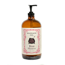 Load image into Gallery viewer, Massage Oil Rose & Hibiscus
