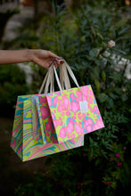 Load image into Gallery viewer, Hand Marbled Gift Bags (Medium) - Neon
