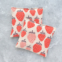 Load image into Gallery viewer, Lavender Sachet Bundle in Giant Strawberries Canvas Fruit