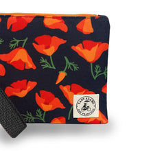 Load image into Gallery viewer, Miss Zip Wristlet: Poppy Charcoal