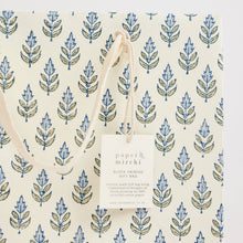 Load image into Gallery viewer, Hand Block Printed Gift Bags (Medium) - Blue Stone