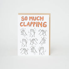 Load image into Gallery viewer, Egg Press Manufacturing - Clapping Congrats Letterpress Greeting Card by Egg Press: Paper tab