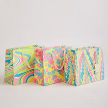 Load image into Gallery viewer, Hand Marbled Gift Bags (Medium) - Neon