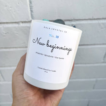 Load image into Gallery viewer, New Beginnings Crystal Candle
