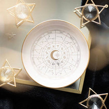 Load image into Gallery viewer, Off White Astrology Wheel Trinket Dish