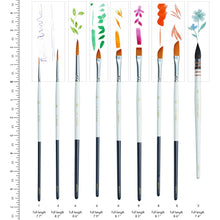 Load image into Gallery viewer, Artify - ARTIFY 9 PCS Travel Watercolor Brushes for Beginners & Pros: 9 PCS Camellias