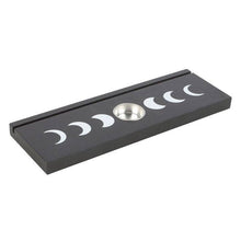 Load image into Gallery viewer, Black Moon Phase Tarot Card Stand Tealight Holder