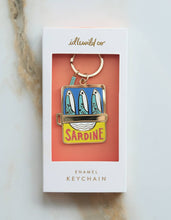 Load image into Gallery viewer, Tinned Fish Enamel Keychain