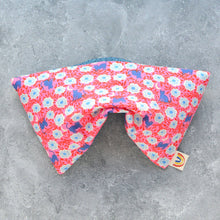 Load image into Gallery viewer, Minor Thread - Floral Moon Cats in Pink Weighted Eye Pillow: Lavender