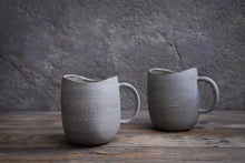Load image into Gallery viewer, Stone - "SIMPLICITY" tall oval mug 450 ML, stoneware
