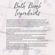 Load image into Gallery viewer, Herbal-Infused Eucalyptus + Corn Flower Bath Bomb