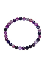 Load image into Gallery viewer, Chevron Amethyst Bracelet B1978: 4MM