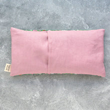 Load image into Gallery viewer, Weighted Eye Pillow in Grass Green Tiny Floral Cotton