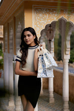 Load image into Gallery viewer, Hand Block Printed Gift Bags (Medium) - Blue Stone