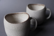 Load image into Gallery viewer, Stone - "SIMPLICITY" tall oval mug 450 ML, stoneware