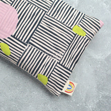 Load image into Gallery viewer, Weighted Eye Pillow in Abstract Lines Spring Cotton