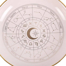 Load image into Gallery viewer, Off White Astrology Wheel Trinket Dish