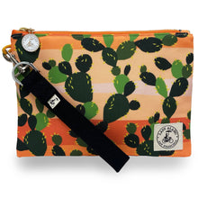 Load image into Gallery viewer, Miss Zip Wristlet: Desert Cactus: 10" W x 7" H x 0.25" D