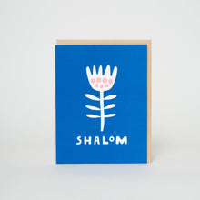 Load image into Gallery viewer, Egg Press Manufacturing - Shalom Flower Letterpress Greeting Card by Suzy Ultman: Paper tab