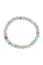 Load image into Gallery viewer, Snakeskin Jasper Stone Bracelet B1985: 4MM