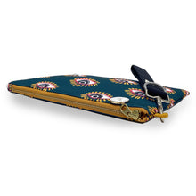 Load image into Gallery viewer, Miss Zip Wristlet: Eye Dark Teal