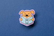 Load image into Gallery viewer, JaneLi.Co - Reading Dog Sticker