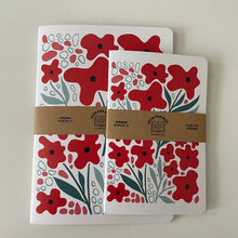 Load image into Gallery viewer, Poppy Floral Notebook