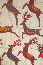 Load image into Gallery viewer, Reindeers Sewn Garland