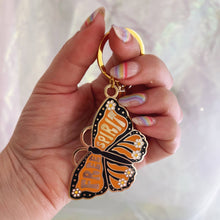 Load image into Gallery viewer, Free Spirit Butterfly Enamel Keychain