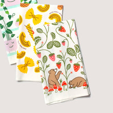 Load image into Gallery viewer, Berry Bears Tea Towel