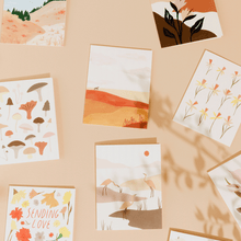 Load image into Gallery viewer, Mushrooms Greeting Card: Single Card