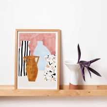 Load image into Gallery viewer, VASES TERRACE: A4 Art Print