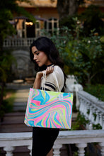 Load image into Gallery viewer, Paper Mirchi - Hand Marbled Gift Bags (Large) - Neon
