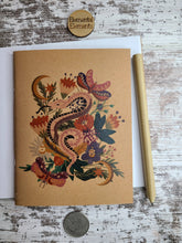 Load image into Gallery viewer, Colorful Snake Garden Watercolor Journal Notebook