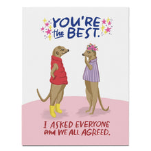 Load image into Gallery viewer, You're the Best Thank You Card