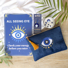 Load image into Gallery viewer, All Seeing Eye Velvet Make Up Bag