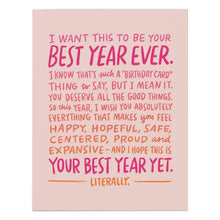 Load image into Gallery viewer, Hachette Book Group - Best Year Ever Birthday Card