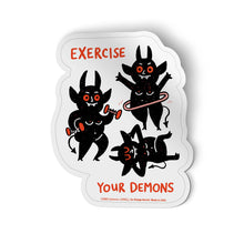 Load image into Gallery viewer, Exercise Your Demons Sticker by Gemma Correll