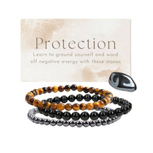 Load image into Gallery viewer, Intentions Bracelet Protection 4mm.