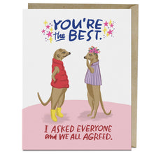Load image into Gallery viewer, You're the Best Thank You Card