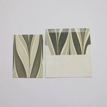 Load image into Gallery viewer, Hand Marbled Greeting Card - Candy Stripes Stormy Night