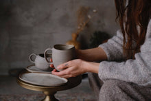 Load image into Gallery viewer, Stone - "SIMPLICITY" tall oval mug 450 ML, stoneware