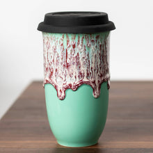 Load image into Gallery viewer, Nova Ceramics Travel Mugs - Nebula Ceramic Travel Mug – 16oz with Lid & Sleeve