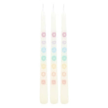 Load image into Gallery viewer, Set of 3 Chakra Balancing Taper Dinner Candles