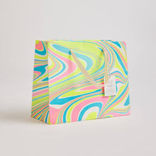 Load image into Gallery viewer, Hand Marbled Gift Bags (Medium) - Neon