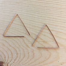 Load image into Gallery viewer, Triangle Open Hoops