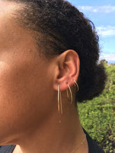 Load image into Gallery viewer, Half Moon Open Hoops