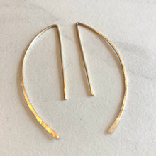 Load image into Gallery viewer, Half Moon Open Hoops